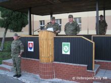 Slávnostný nástup pri príležitosti 71. výročia SNP a 23. výročia prijatia Ústavy Slovenskej republiky