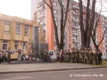 Príslušníci Základne nasaditeľných KIS  sa podieľali na pietnej spomienke pri príležitosti 100. výročia ukončenia 1. svetovej vojny, vzniku ČSR, Martinskej deklarácie a Dňa veteránov